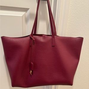 Saint Laurent Shopping Leather tote.
